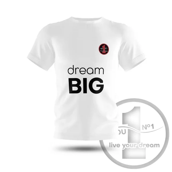 T-shirt „Dream big” white