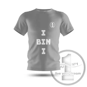 T-shirt „I BIN I” gray