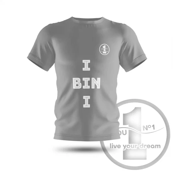 T-shirt „I BIN I” gray