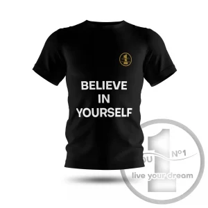 T-shirt „Believe in yourself” black