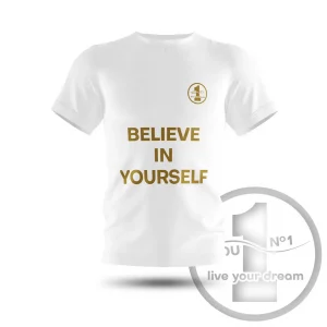 T-shirt „Believe in yourself” white