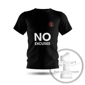 T-shirt „No excuses” black