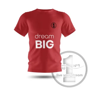 T-shirt „Dream big” red