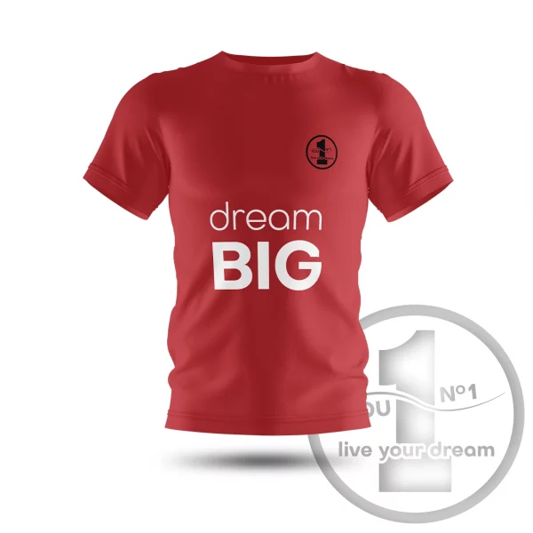 T-shirt „Dream big” red