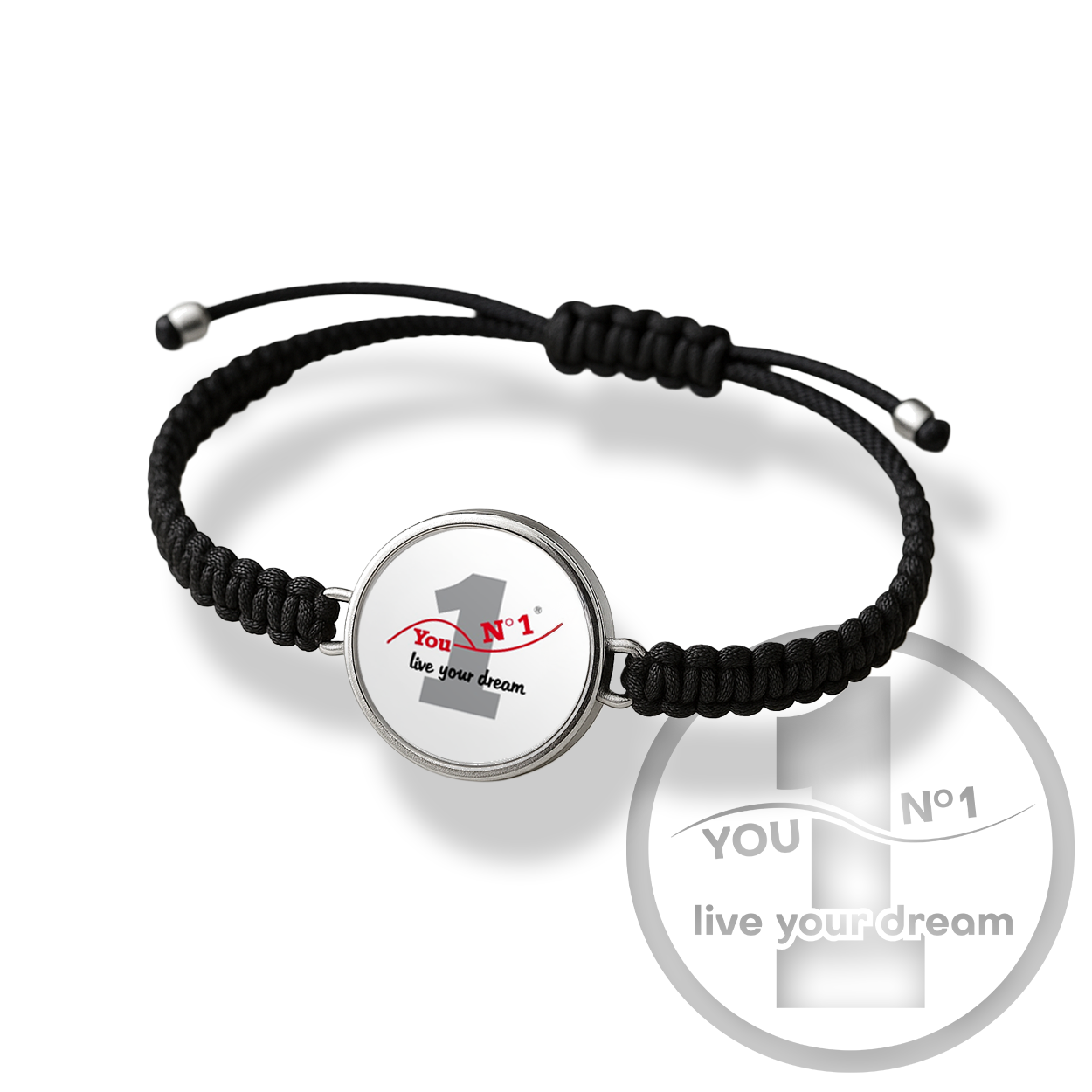 Bracelet (paracord/silicone + steel) - version 1