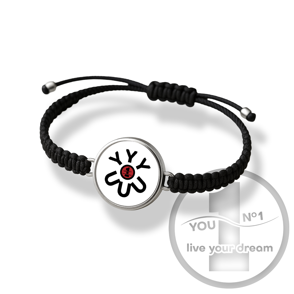 Bracelet (paracord/silicone + steel) - version 4