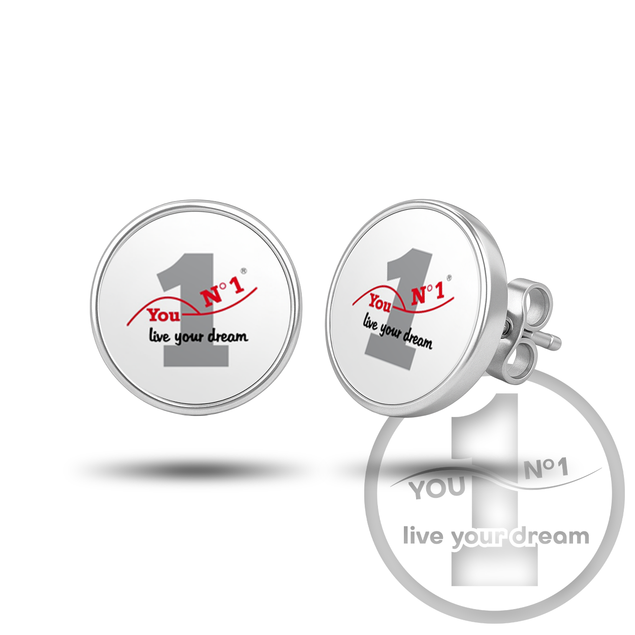 Earrings (pair, surgical steel, minimalist) - version 1