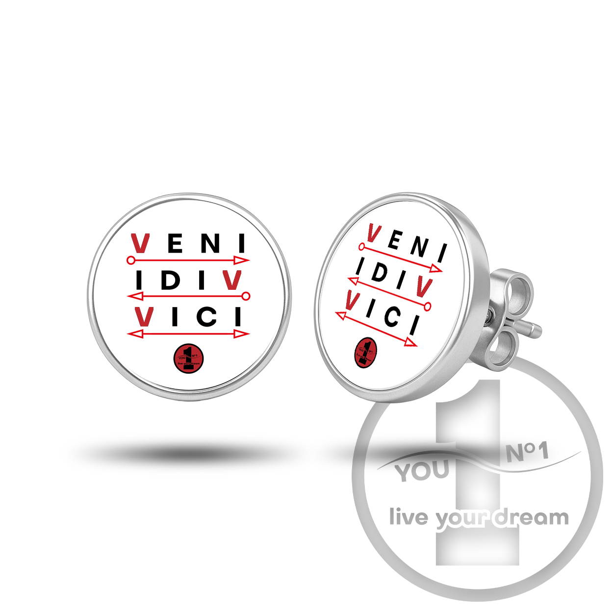 Earrings (pair, surgical steel, minimalist) - version 3
