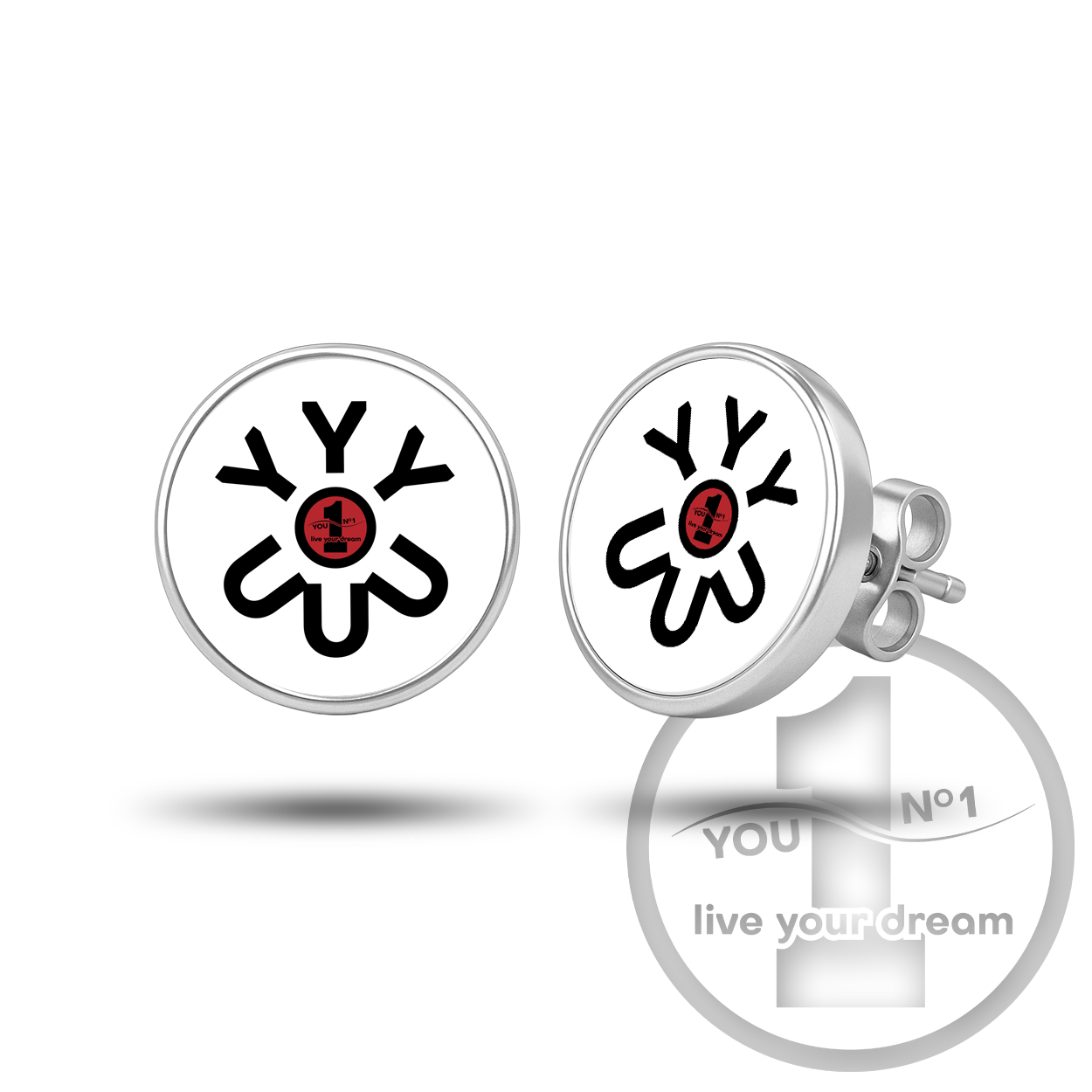 Earrings (pair, surgical steel, minimalist) - version 4