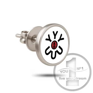 Pin badge (metal + engraving or print, classic pinback) - version 4